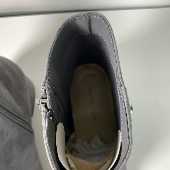 Charter Club 9.5 medium NWT Heather Gray Boots - Picture 11 of 11